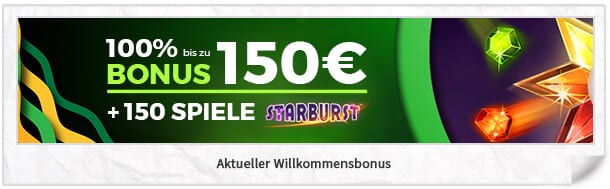 Casino Luck Bonus: 100 Prozent bis 150 Euro + 150 Freispiele