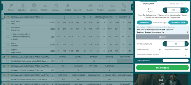 22bet Sport Wettquoten